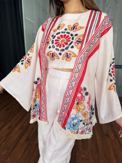 Beige & Bloom 3 Piece Co-ord Set